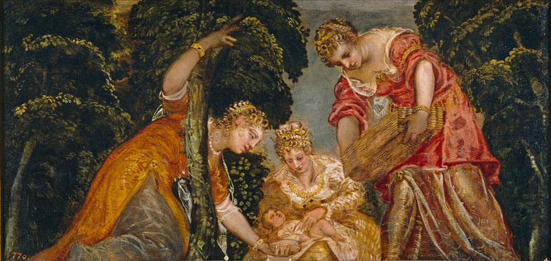 Mose gerettet aus den Wassern - Jacopo Tintoretto
