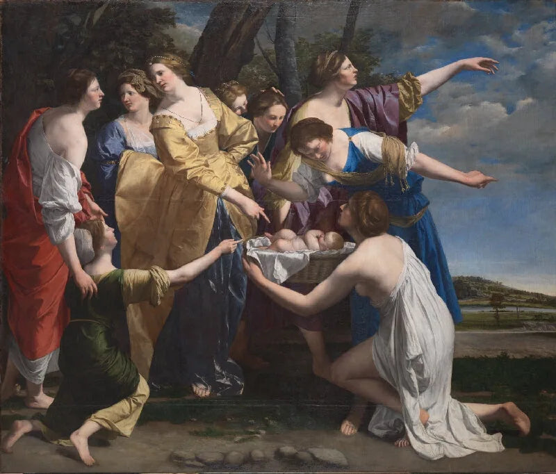 Mose gerettet aus den Wassern - Orazio Gentileschi