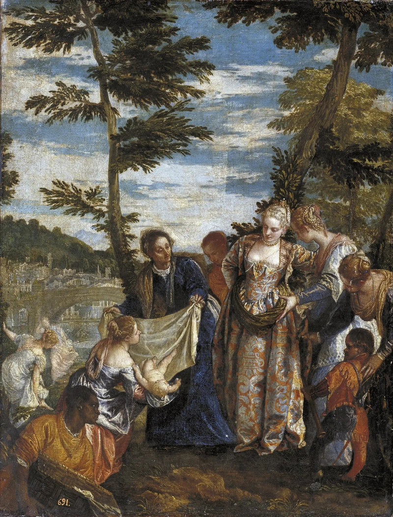 Moses gerettet aus den Wassern - Paul Véronèse