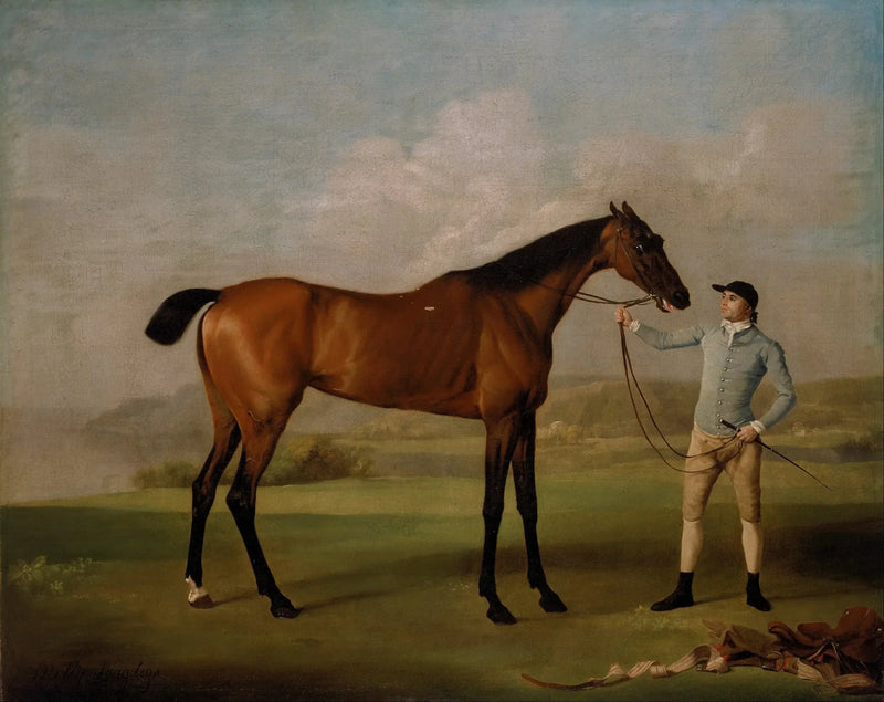 Molly lange Beine mit ihrem Jockey - George Stubbs