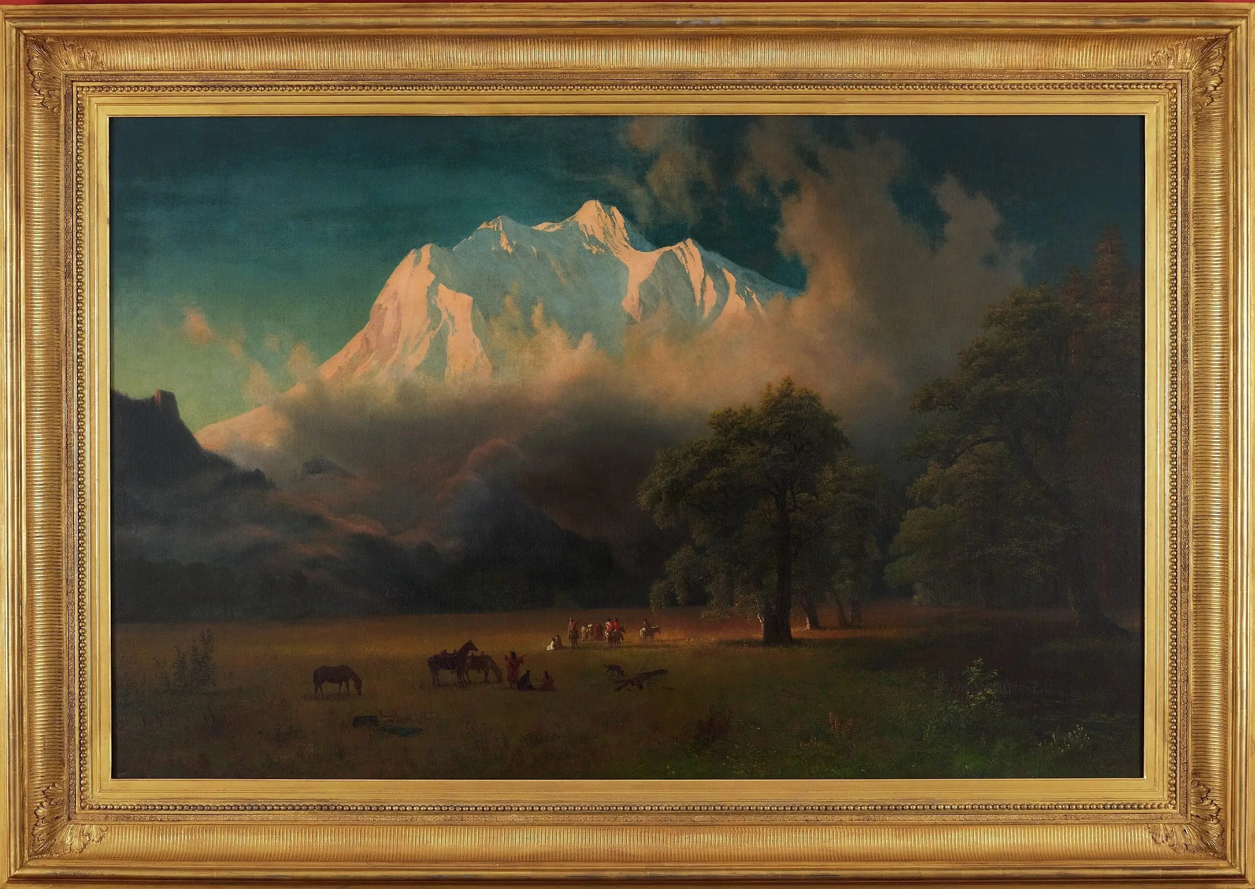 Mont Adams, Washington - Albert Bierstadt image 1 copie de tableau peinte à la main