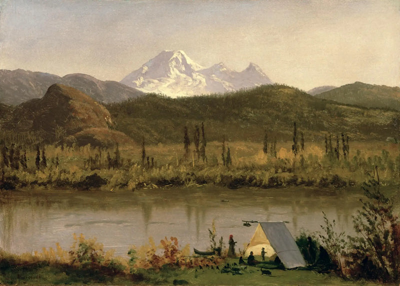 Mont Baker, Washington, depuis la rivière Frazier