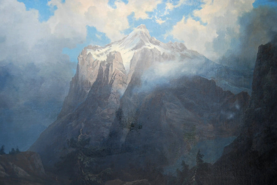 Mont Brewer vom King's River Canyon, Kalifornien - Albert Bierstadt