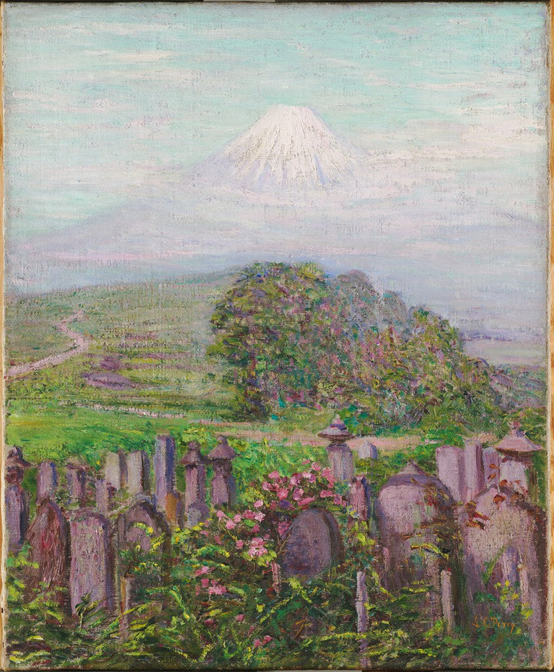 Mont Fuji und seine Grabsteine - Lilla Cabot Perry