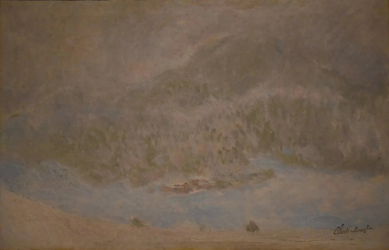 Der Berg Kolsaas, Norwegen (Schneesturm) - Claude Monet