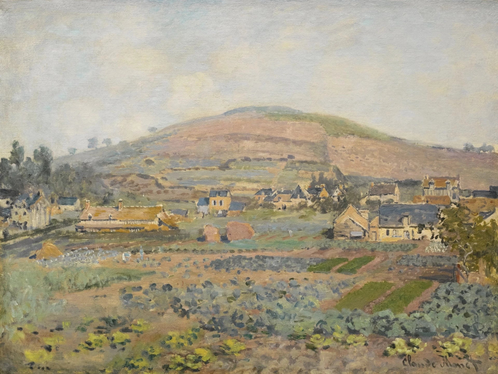Le Mont Riboudet à Rouen au printemps W216 par Claude Monet, 1872, collection particulière