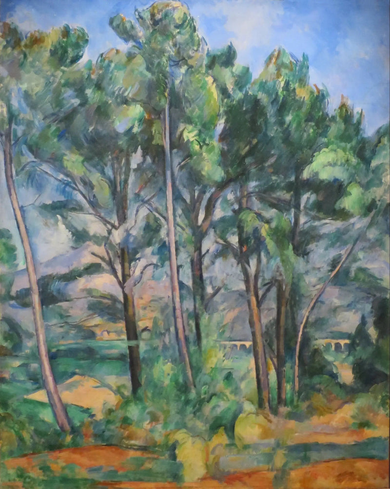 Montagne Sainte-Victoire und Viadukt bei Valcros - Paul Cézanne