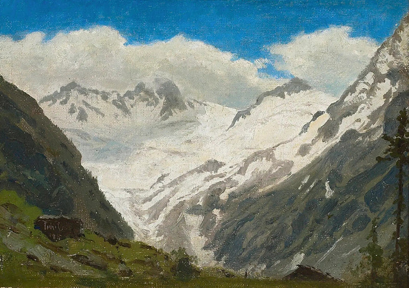 Verschneite Berge. Tirol. - Peder Severin Krøyer