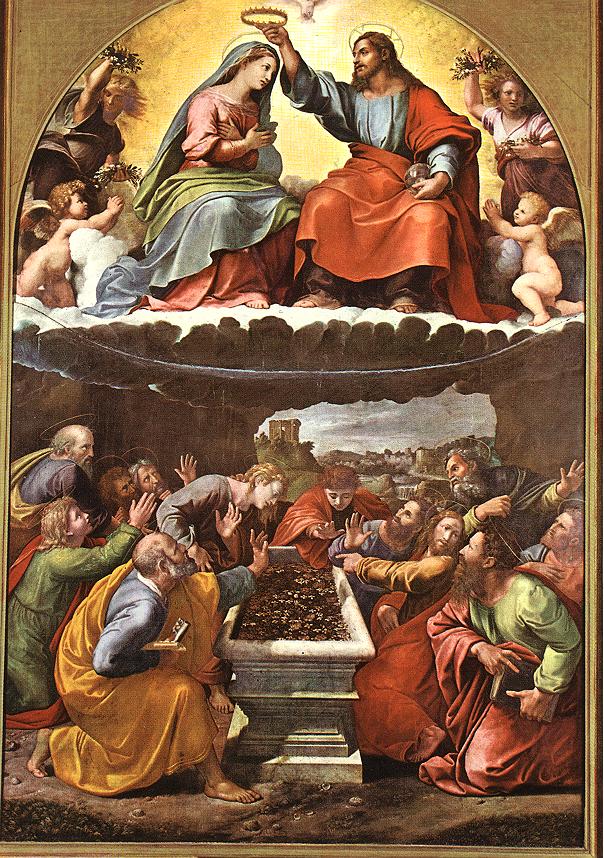 Monteluce Madonna - Giulio Romano image 1 copie de tableau peinte à la main