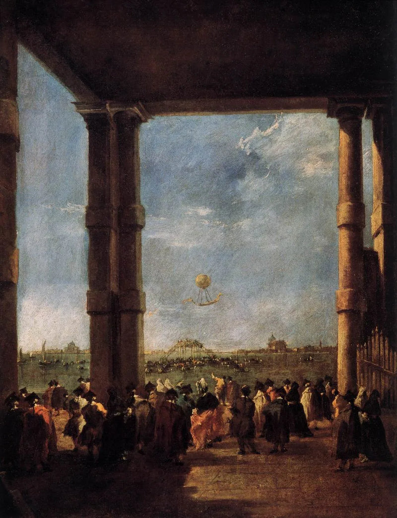 Heißluftballon in Venedig - Francesco Guardi