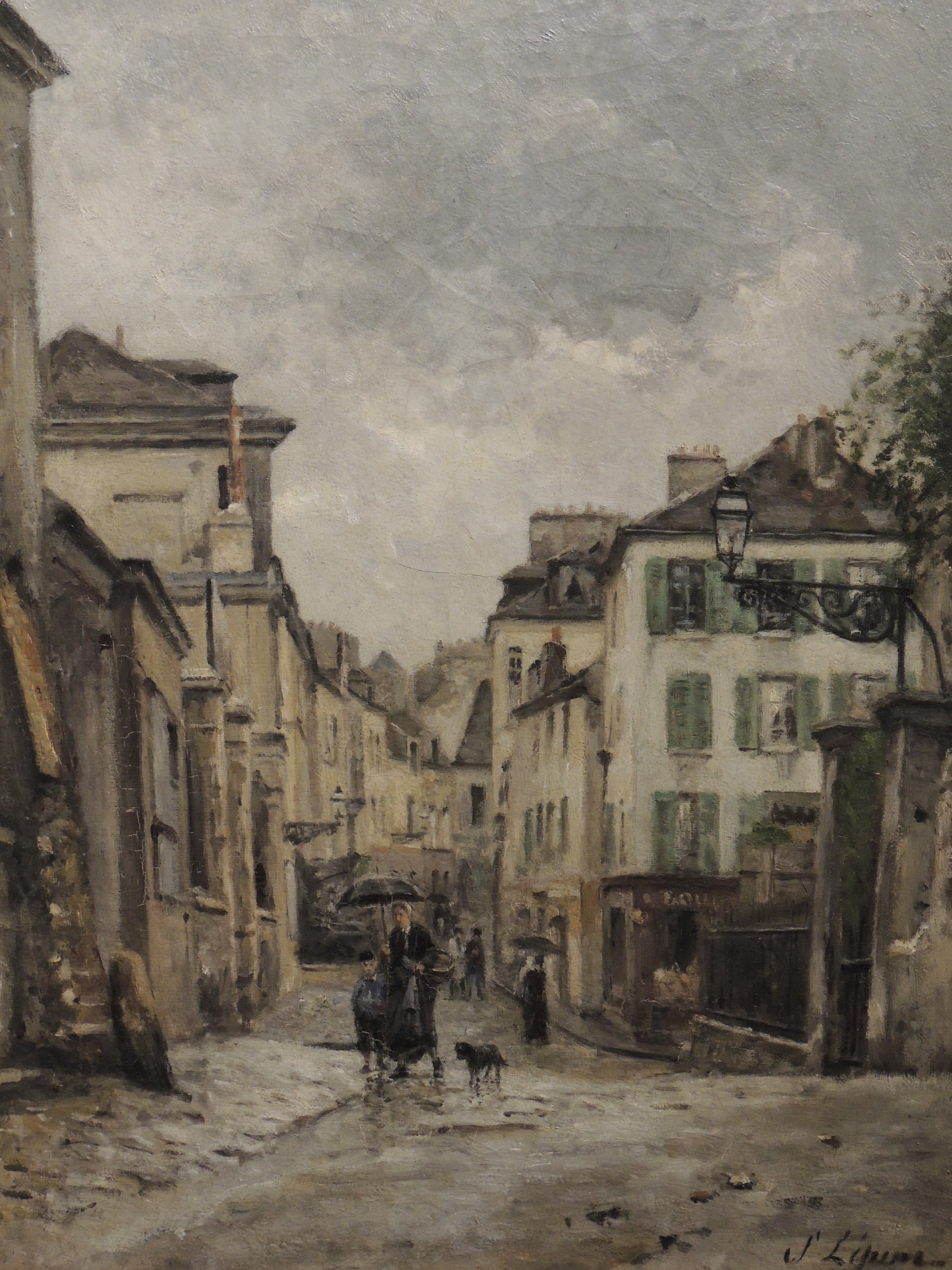 Montmartre. La rue Norvins - Stanislas Lépine image 1 tableau peint à l’huile sur toile