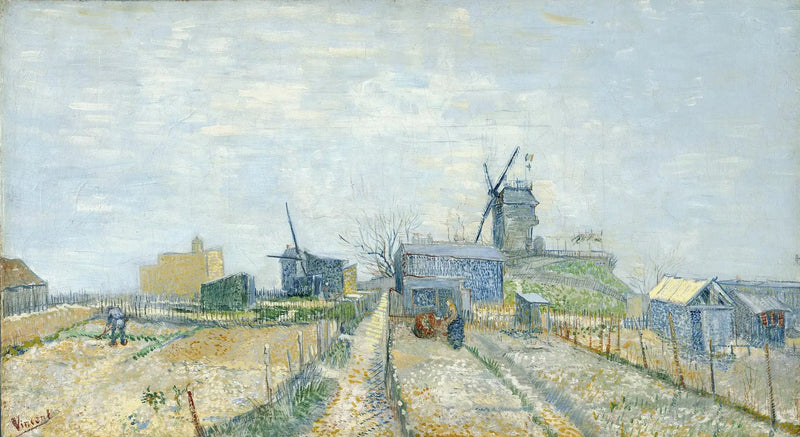 Montmartre: Mühlen und Gemüsegärten - Vincent van Gogh