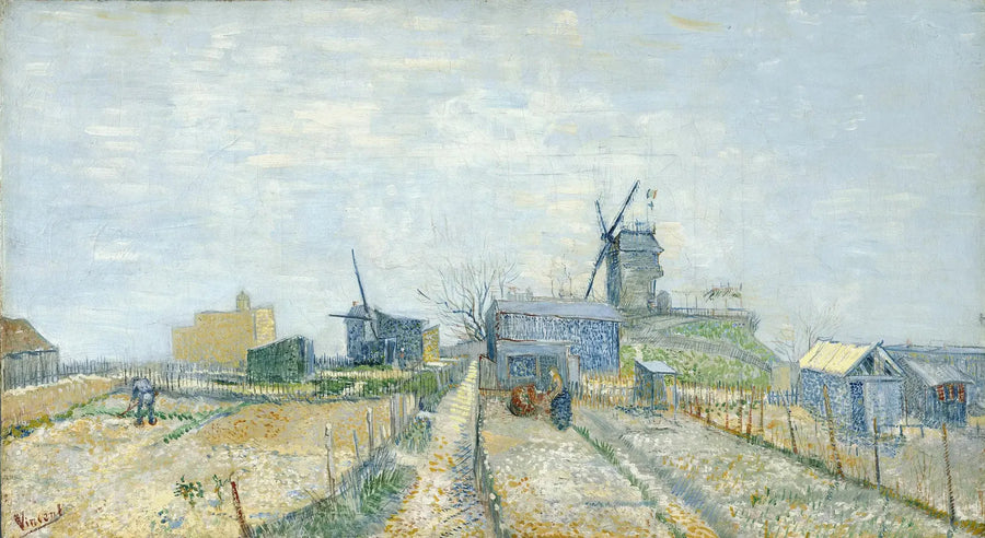 Montmartre: Mühlen und Gemüsegärten - Vincent van Gogh