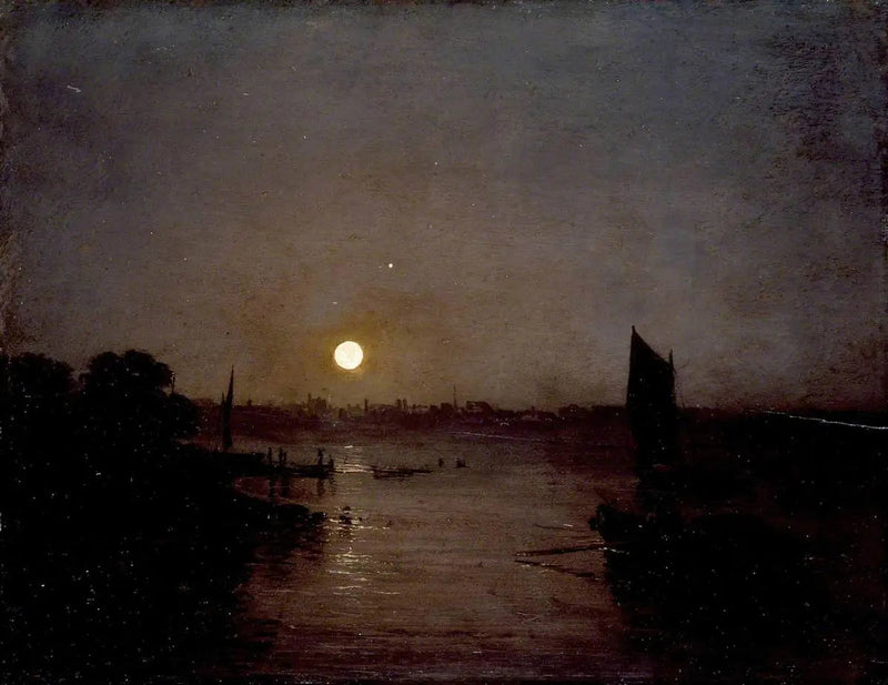 Mondlicht, eine Studie in Millbank - J. M. W. Turner