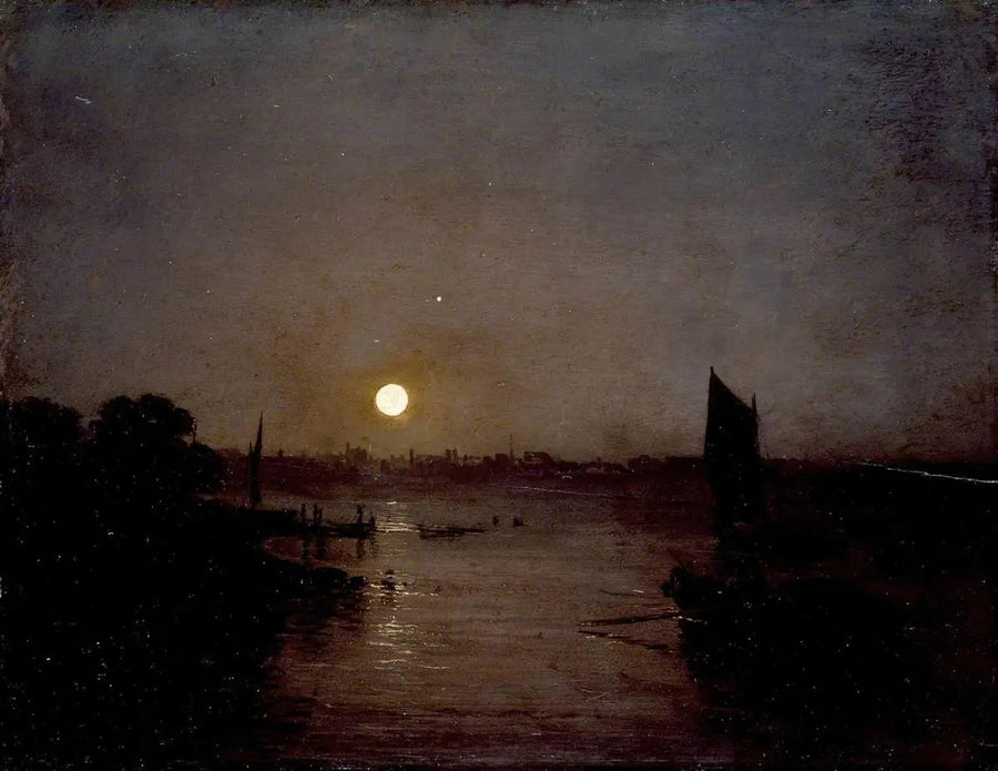 Mondlicht, eine Studie in Millbank - J. M. W. Turner