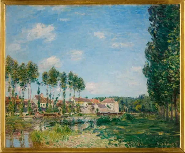 Moret, Ufer des Loing - Alfred Sisley