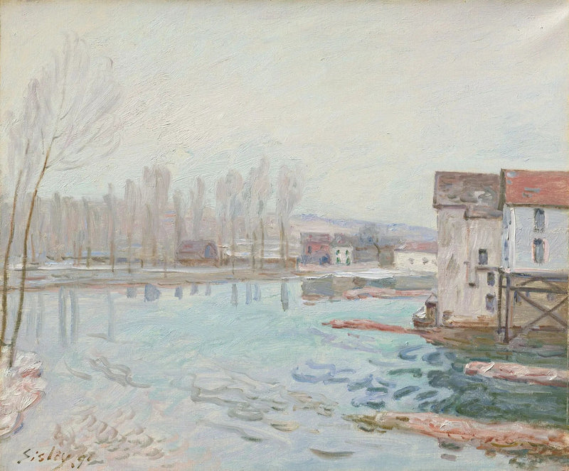 Moret im Winter - Alfred Sisley