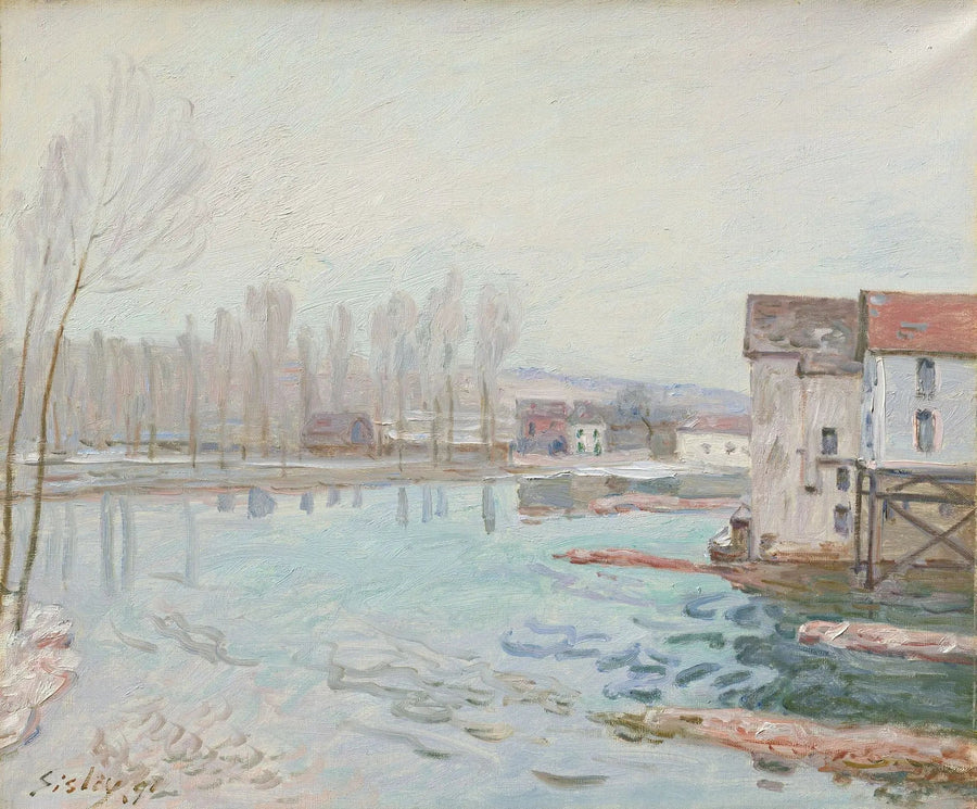 Moret im Winter - Alfred Sisley