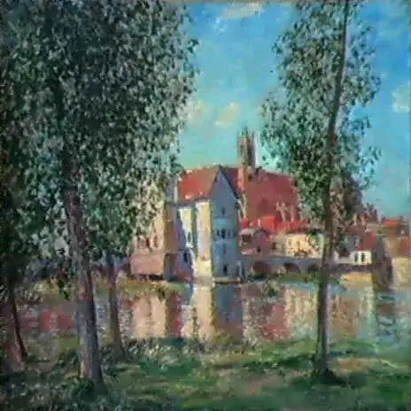 Moret-sur-Loing : Morgenlicht - Alfred Sisley