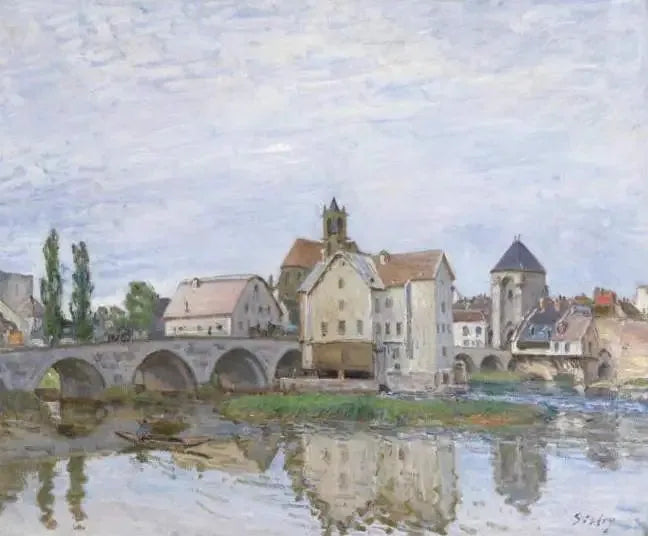 Moret-sur-Loing - Graue Zeit - Alfred Sisley
