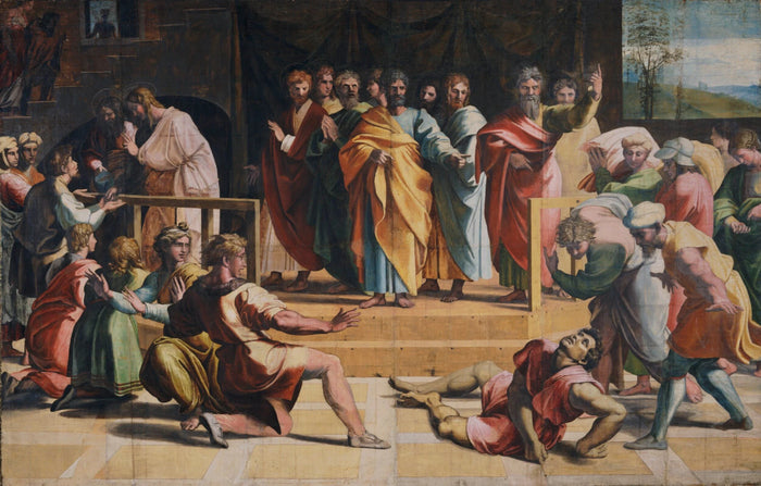 Der Tod von Ananias, ca. 1515-1516 - Raphaël