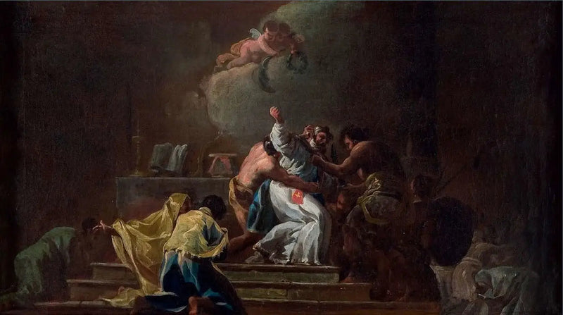 Tod des heiligen Albert von Jerusalem - Francisco de Goya