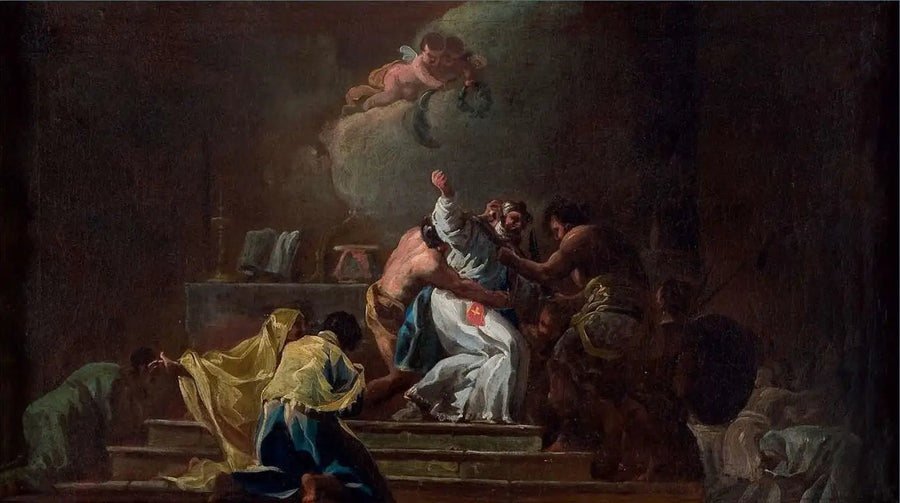 Tod des heiligen Albert von Jerusalem - Francisco de Goya