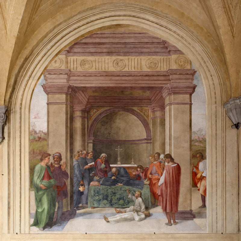 Tod des heiligen Philipp Benizi und Auferstehung eines Kindes - Andrea del Sarto