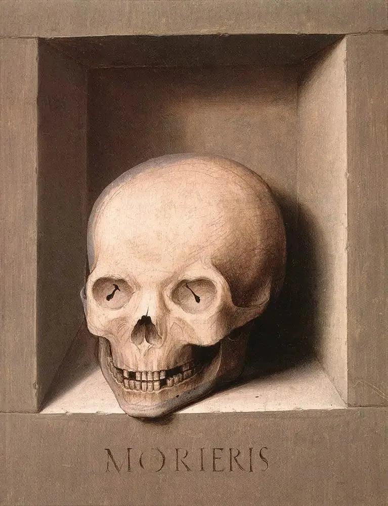 Mort; Rückseite der Johannesnacht - Hans Memling