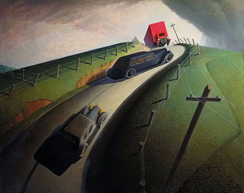 Tod auf der Passstraße - Grant Wood