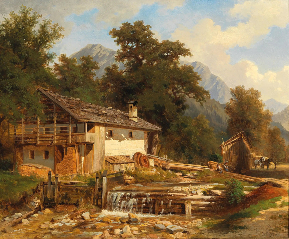 Motif du Tyrol près de l'Achensee - Hugo Darnaut image 1 copie peinte à la main à l’huile