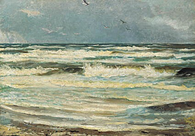 Möwen am Skagen Senderstrand. -Michael Peter Ancher