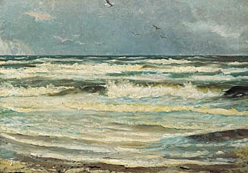 Möwen am Skagen Senderstrand. -Michael Peter Ancher