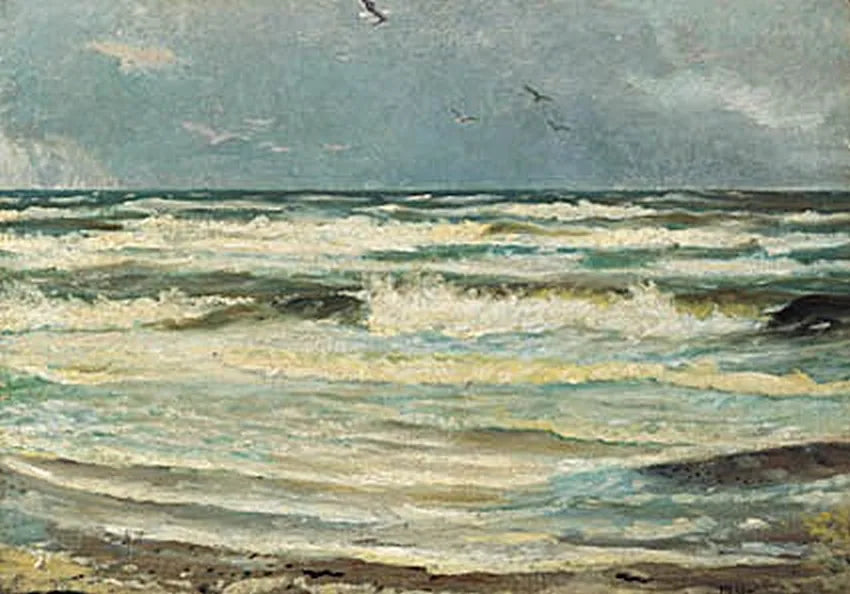 Möwen am Skagen Senderstrand. -Michael Peter Ancher
