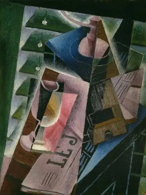Kaffeemühle und Glas - Juan Gris