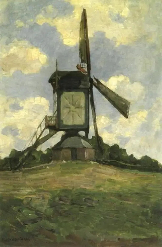 Postmühle in Heeswijk, Seitenansicht - Piet Mondrian