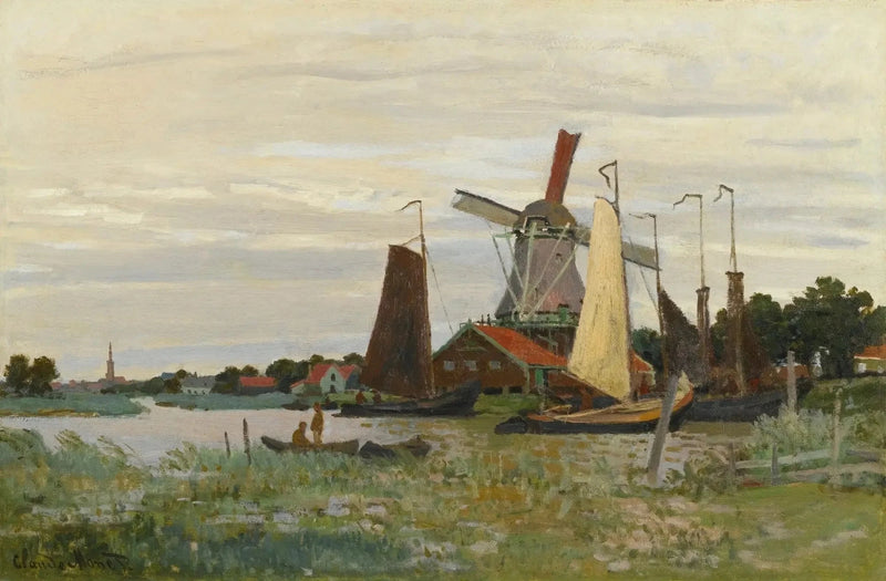 Eine Mühle in Zaandam W171 - Claude Monet