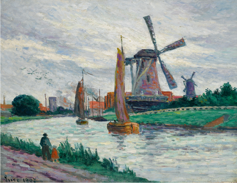 Mühlen in Holland - Maximilien Luce