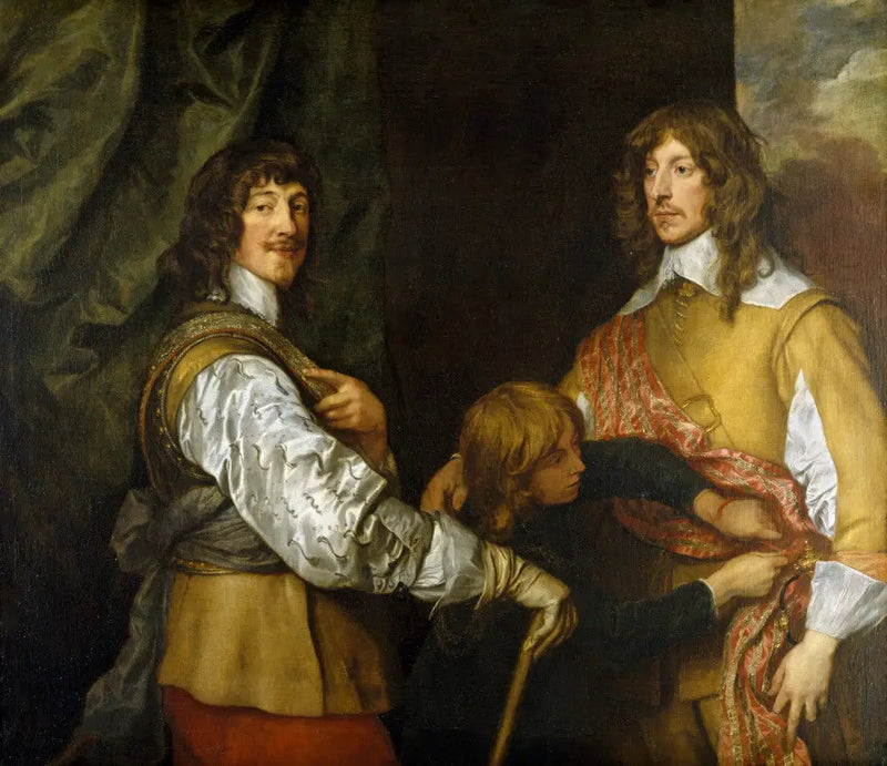 Mountjoy Blount, 1er Graf von Newport (1597-1665), Lord George Goring (1608-1657) und ein Page - Antoine van Dyck