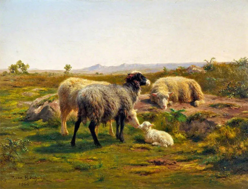 Schafe und Lamm - Rosa Bonheur