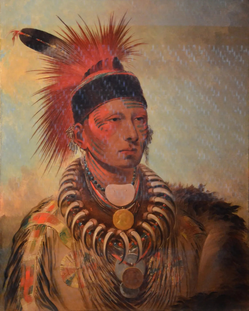 Mu-hu-she-kaw (Die weiße Wolke) - George Catlin