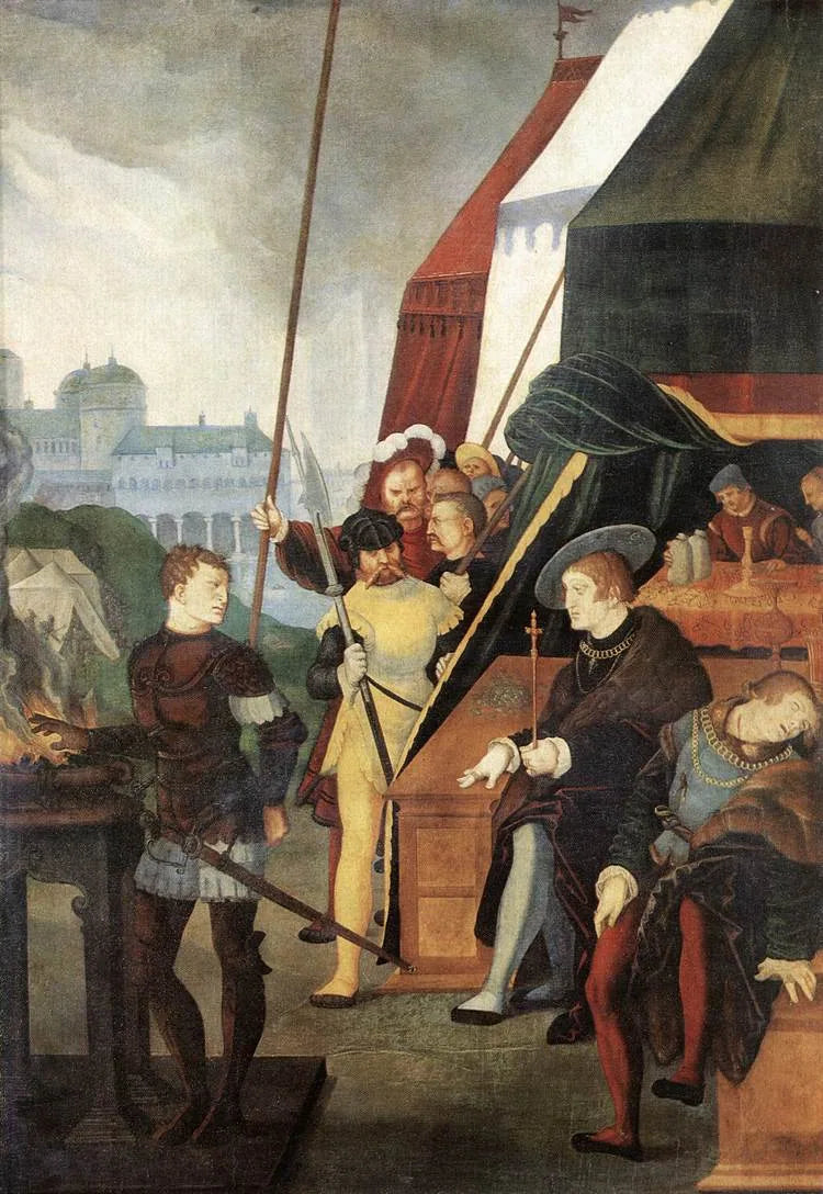 Mucius Scævola vor Porsenna - Hans Baldung Grien