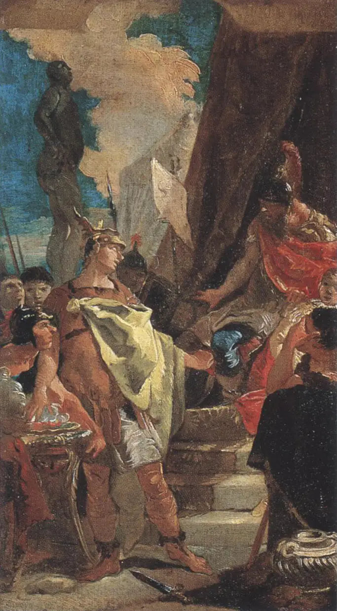 Mucius Scaevola und Porsenna - Giovanni Battista Tiepolo