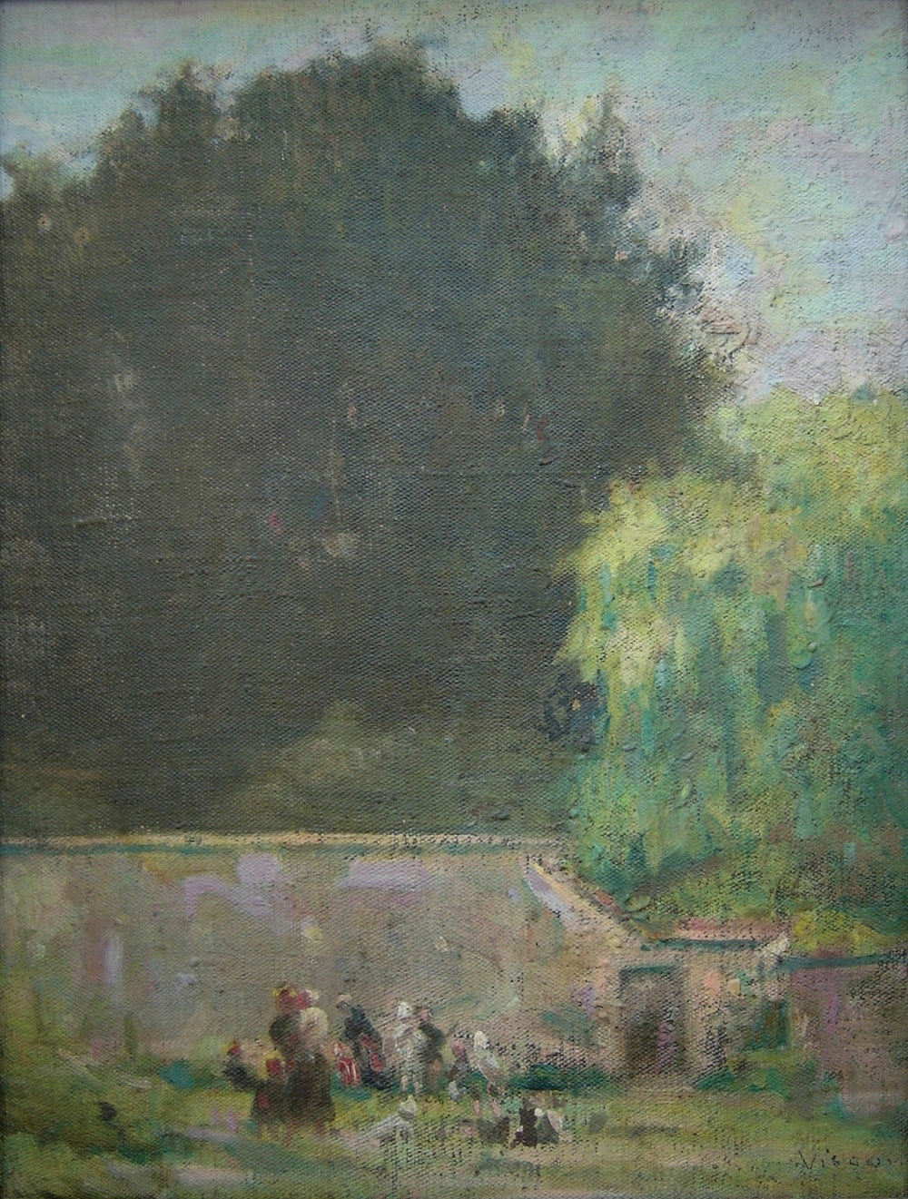 Mur de quintal - Eliseu Visconti image 1 reproduction d’œuvre d’art à l’huile