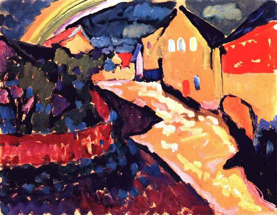 Murnau mit Regenbogen - Vassily Kandinsky