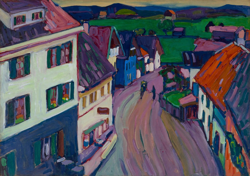 Murnau - Blick aus dem Fenster des Griesbräu - Vassily Kandinsky