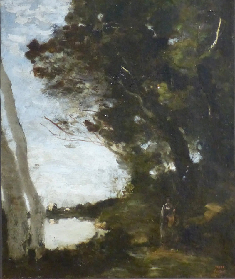 Muse im Wald - Jean-Baptiste Camille Corot