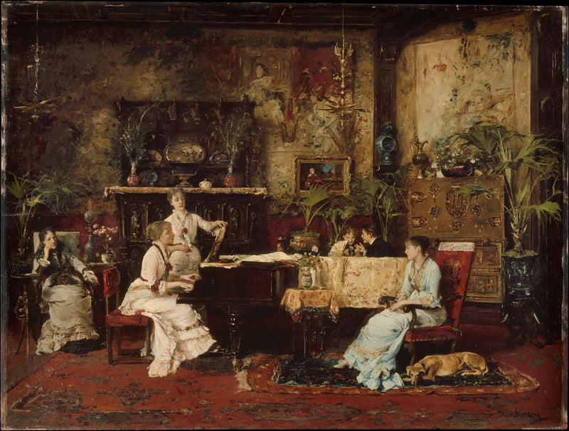 The Music Room - Mihály Munkácsy
