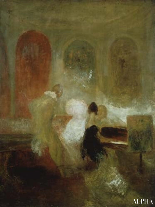 Musique dans le château East Cowes - William Turner - Reproductions de tableaux et peintures haut de gamme