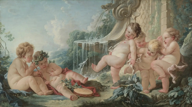 Musik, Tanz und Amor in Verschwörung - François Boucher